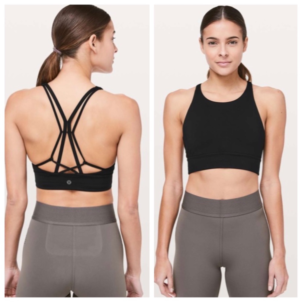 Lululemon x Soulcycle Ride and Reflect Bra Black Sz 8